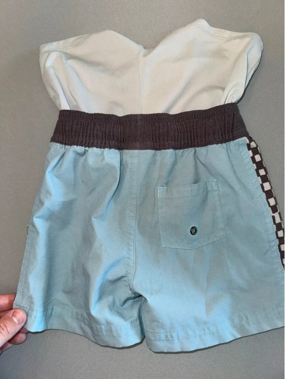 Feather 4 Arrow 18-24 months swim trucks with coconut blend liner